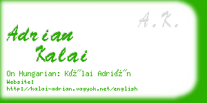 adrian kalai business card